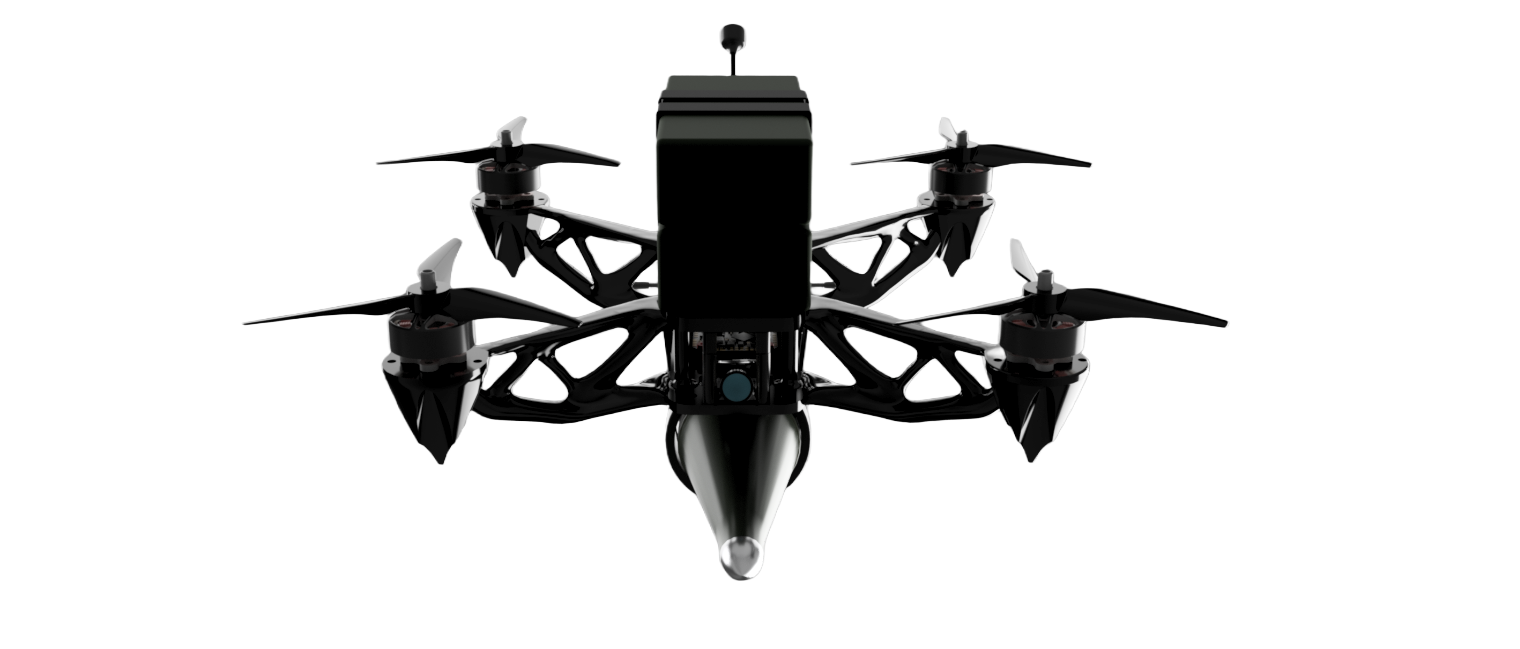 Topology optimized quadcopter lattice structure