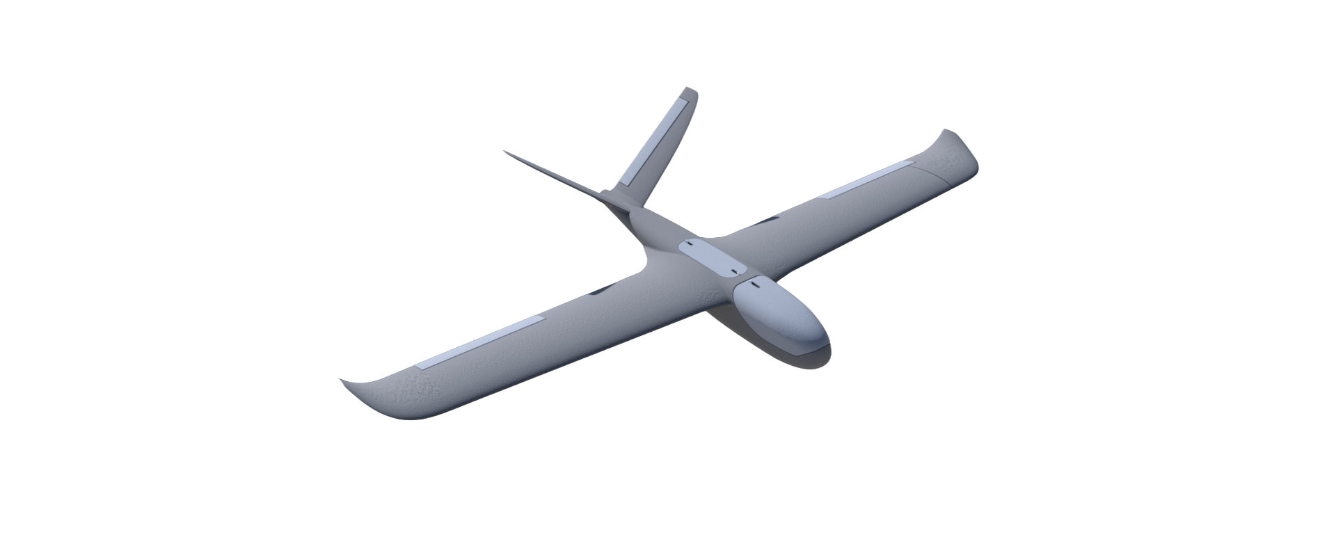 2 meter fixed wing UAV concept angled render